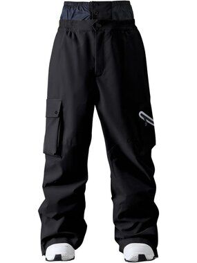 Unisex Insulated Waterproof Ski Pants - Baggy Snowboard Cargo Pants for Outdoor